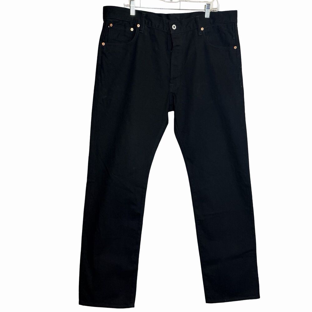 Red Tornado Jeans Relaxed Fit Black Straight Leg Mens 40 x 32 New With Tags